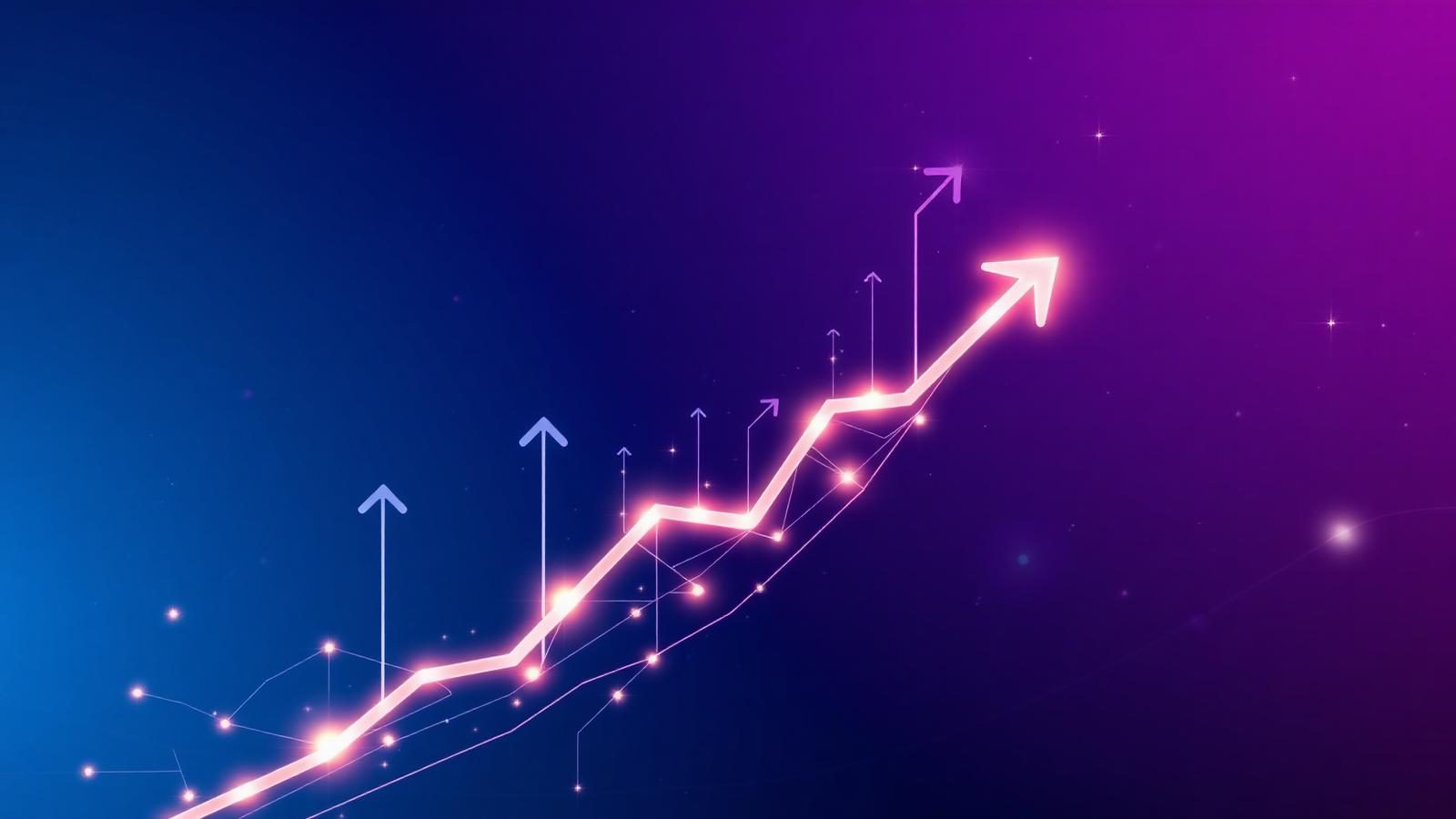 TrafficGenie dashboard illustration showing traffic growth analytics
